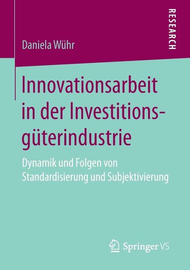 bokomslag Innovationsarbeit in der Investitionsgterindustrie