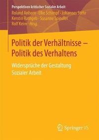 bokomslag Politik der Verhltnisse - Politik des Verhaltens