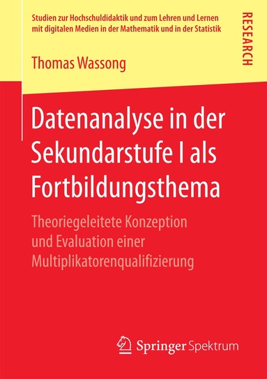 Thomas Wassong - Datenanalyse in der Sekundarstufe I als Fortbildungsthema, Häftad