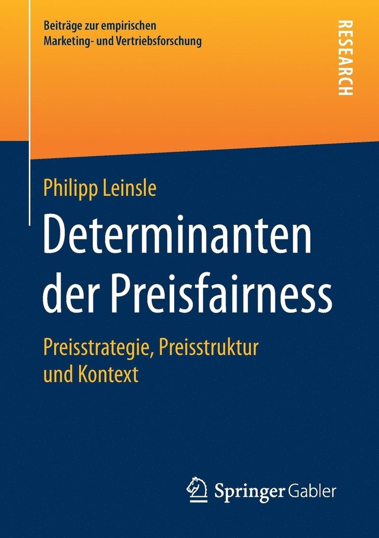 Determinanten der Preisfairness 1