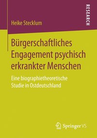 bokomslag Burgerschaftliches Engagement psychisch erkrankter Menschen