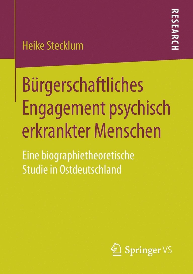 Bürgerschaftliches Engagement psychisch erkrankter Menschen 1
