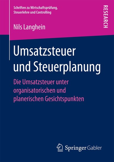 Dr. Nils Langhein - Umsatzsteuer und Steuerplanung, Häftad