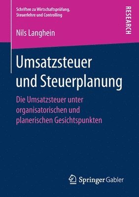 bokomslag Umsatzsteuer und Steuerplanung