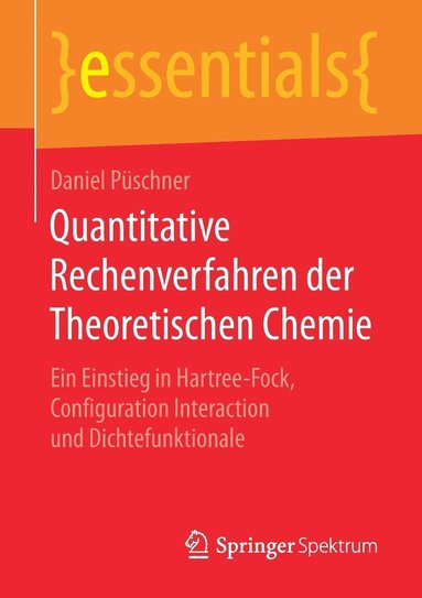 bokomslag Quantitative Rechenverfahren der Theoretischen Chemie