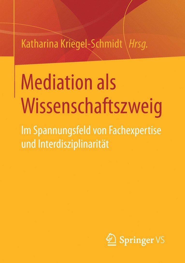 Mediation als Wissenschaftszweig 1