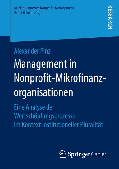Alexander Pinz - Management in Nonprofit-Mikrofinanzorganisationen, Häftad