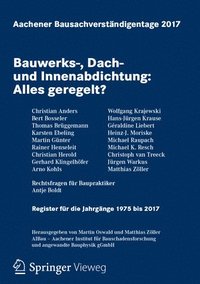 bokomslag Aachener Bausachverstndigentage 2017