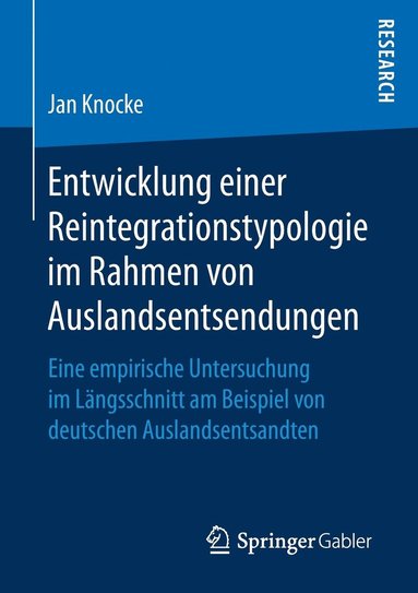 bokomslag Entwicklung einer Reintegrationstypologie im Rahmen von Auslandsentsendungen