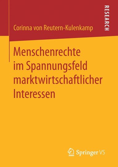 bokomslag Menschenrechte im Spannungsfeld marktwirtschaftlicher Interessen