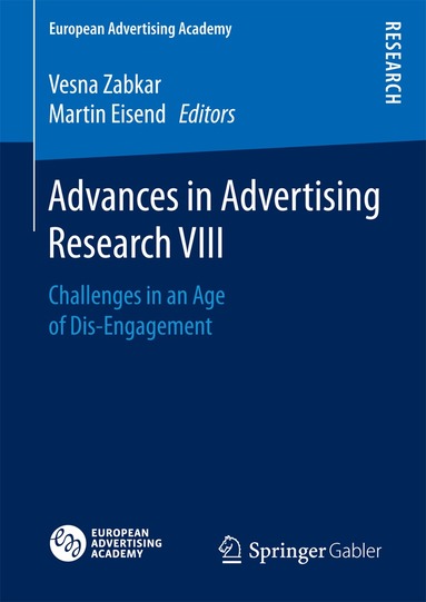 Vesna Zabkar, Martin Eisend - Advances in Advertising Research VIII, Inbunden