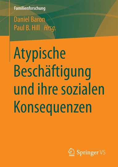 Daniel Baron, Paul B. Hill - Atypische Beschäftigung und ihre sozialen Konsequenzen, Häftad