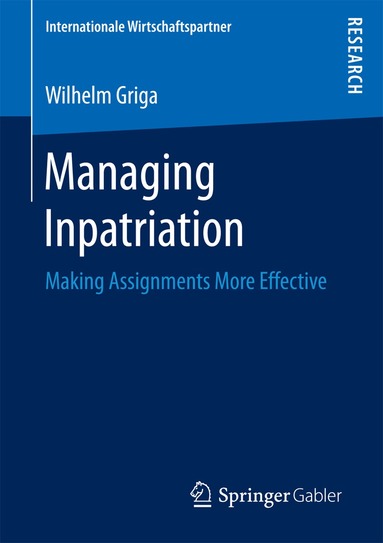 Wilhelm Griga - Managing Inpatriation, Häftad