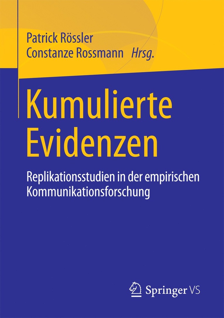 Patrick Rössler, Constanze Rossmann, Patrick Rossler - Kumulierte Evidenzen, Häftad