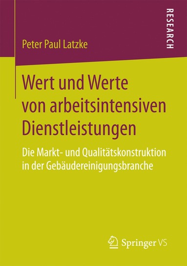 bokomslag Wert und Werte von arbeitsintensiven Dienstleistungen