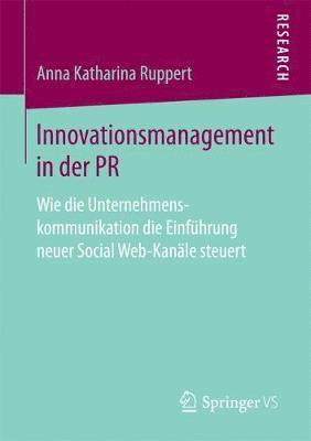 bokomslag Innovationsmanagement in der PR