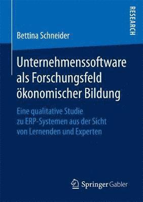 bokomslag Unternehmenssoftware als Forschungsfeld konomischer Bildung