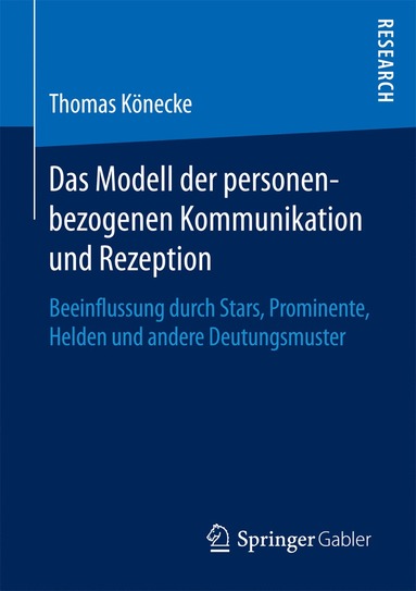 bokomslag Das Modell der personenbezogenen Kommunikation und Rezeption