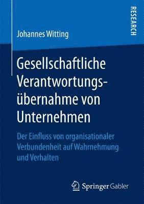 bokomslag Gesellschaftliche Verantwortungsbernahme von Unternehmen