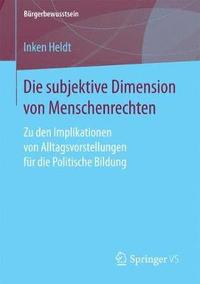 bokomslag Die subjektive Dimension von Menschenrechten