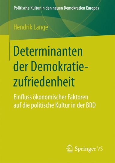 bokomslag Determinanten der Demokratiezufriedenheit