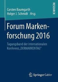 bokomslag Forum Markenforschung 2016