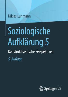 bokomslag Soziologische Aufklrung 5