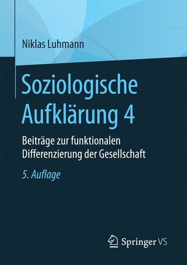 bokomslag Soziologische Aufklärung 4