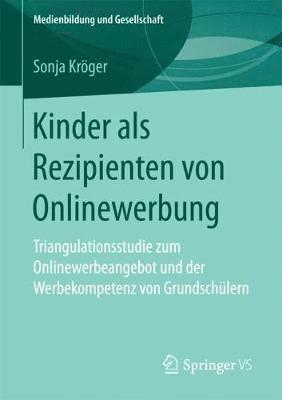 bokomslag Kinder als Rezipienten von Onlinewerbung