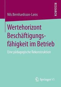 bokomslag Wertehorizont Beschftigungsfhigkeit im Betrieb