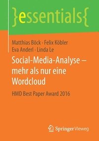 bokomslag Social-Media-Analyse  mehr als nur eine Wordcloud