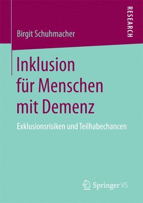 bokomslag Inklusion fr Menschen mit Demenz