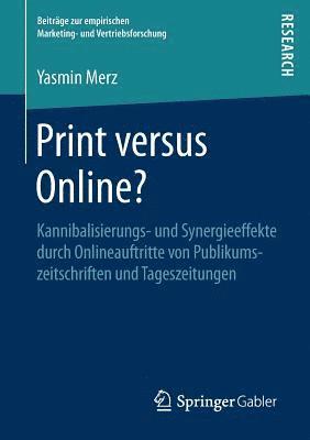 bokomslag Print versus Online?