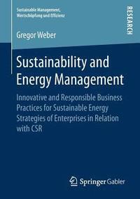 bokomslag Sustainability and Energy Management