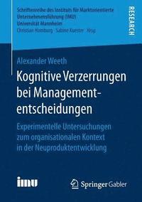 bokomslag Kognitive Verzerrungen bei Managemententscheidungen