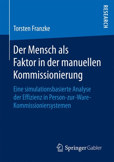 bokomslag Der Mensch als Faktor in der manuellen Kommissionierung