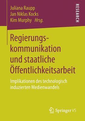 bokomslag Regierungskommunikation und staatliche ffentlichkeitsarbeit