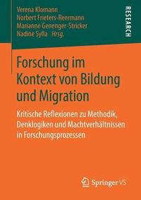 bokomslag Forschung im Kontext von Bildung und Migration