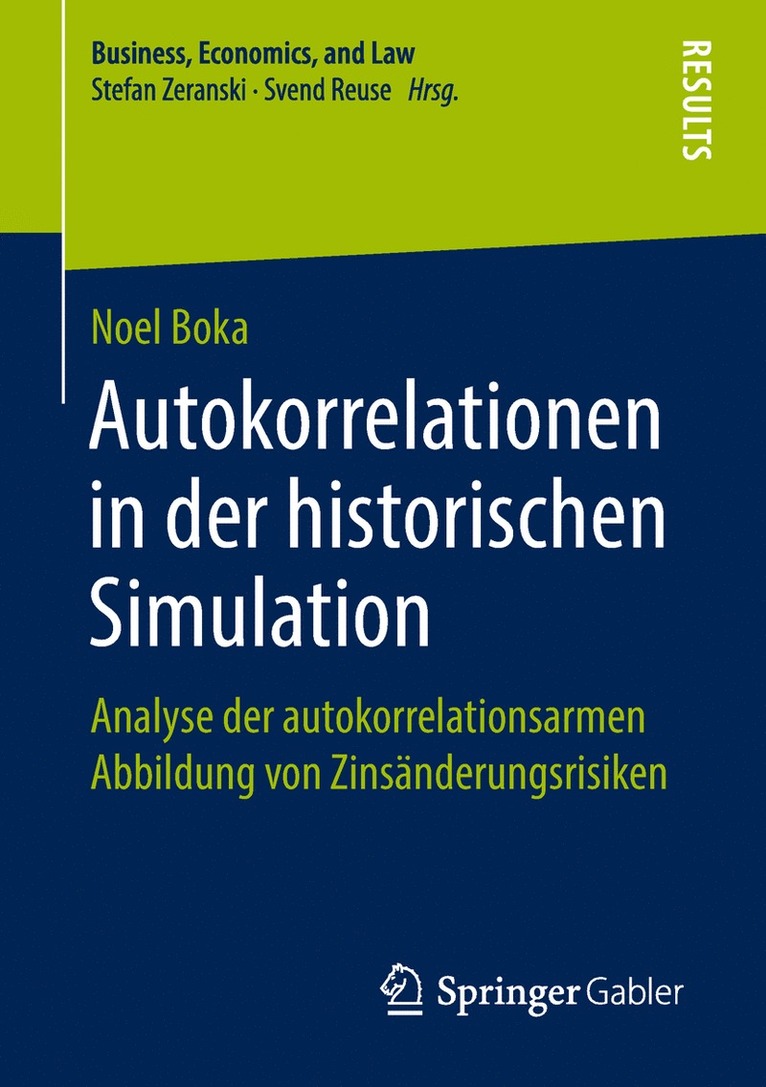 Noel Boka - Autokorrelationen in der historischen Simulation, Häftad