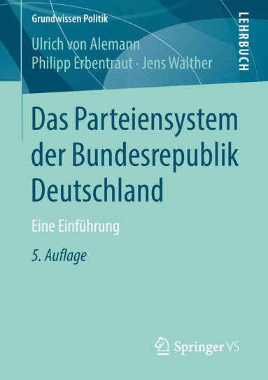 bokomslag Das Parteiensystem der¿Bundesrepublik Deutschland