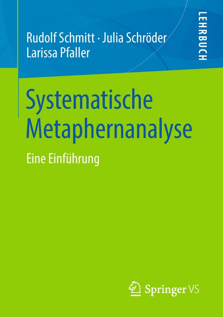 Rudolf Schmitt, Julia Schröder, Larissa Pfaller - Systematische Metaphernanalyse, Häftad
