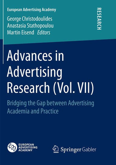 George Christodoulides, Anastasia Stathopoulou, Martin Eisend - Advances in Advertising Research (Vol. VII), Häftad