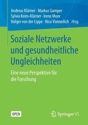 bokomslag Soziale Netzwerke und gesundheitliche Ungleichheiten