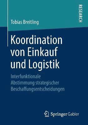 bokomslag Koordination von Einkauf und Logistik