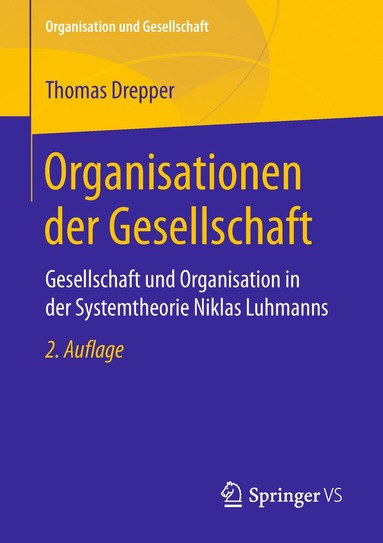 bokomslag Organisationen der Gesellschaft