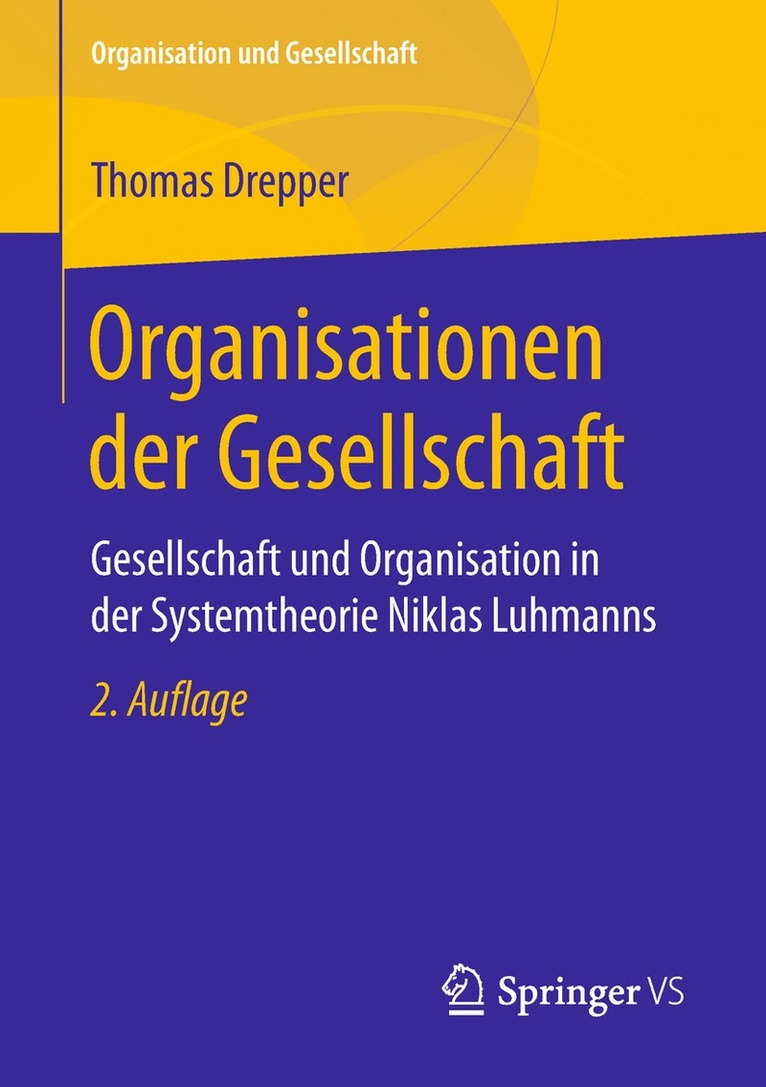 Thomas Drepper - Organisationen der Gesellschaft, Häftad