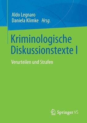 bokomslag Kriminologische Diskussionstexte I