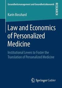 bokomslag Law and Economics of Personalized Medicine