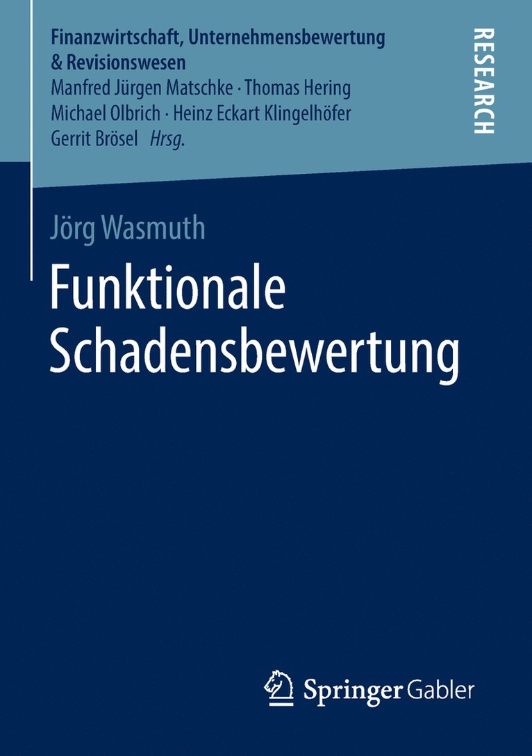 Jörg Wasmuth, Jorg Wasmuth - Funktionale Schadensbewertung, Häftad