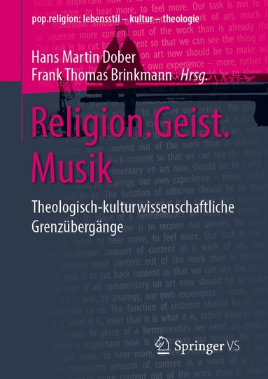 Hans Martin Dober, Frank Thomas Brinkmann - Religion.Geist.Musik, Häftad